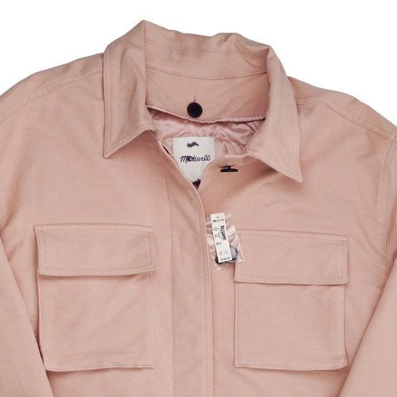 New MADEWELL Size XL Flap-Pocket Field Jacket in Pale Blush $298 NT117 - Picture 3 of 8